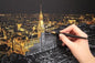 City Lights Scratch Art Kit – Reveal the Magic of a Vibrant Night City
