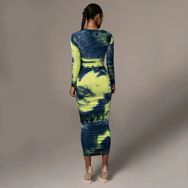 European Style Long Sleeve Dress for Autumn/Winter