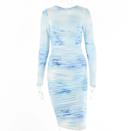 European Style Long Sleeve Dress for Autumn/Winter