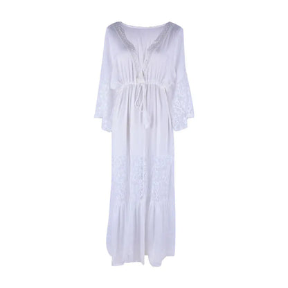 New Cotton Lace Beach Cover-Up for Swimsuit (Loose Fit)