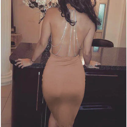 Halter Neck Bodycon Dress – Sexy Club & Party Essential