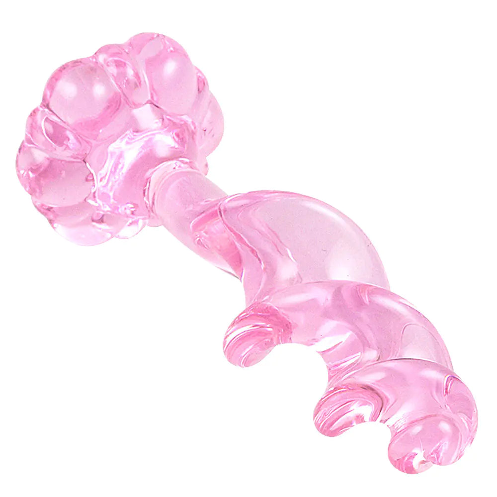 Crystal Glass G-spot Anal Plug for Couples