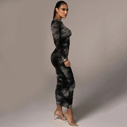 European Style Long Sleeve Dress for Autumn/Winter