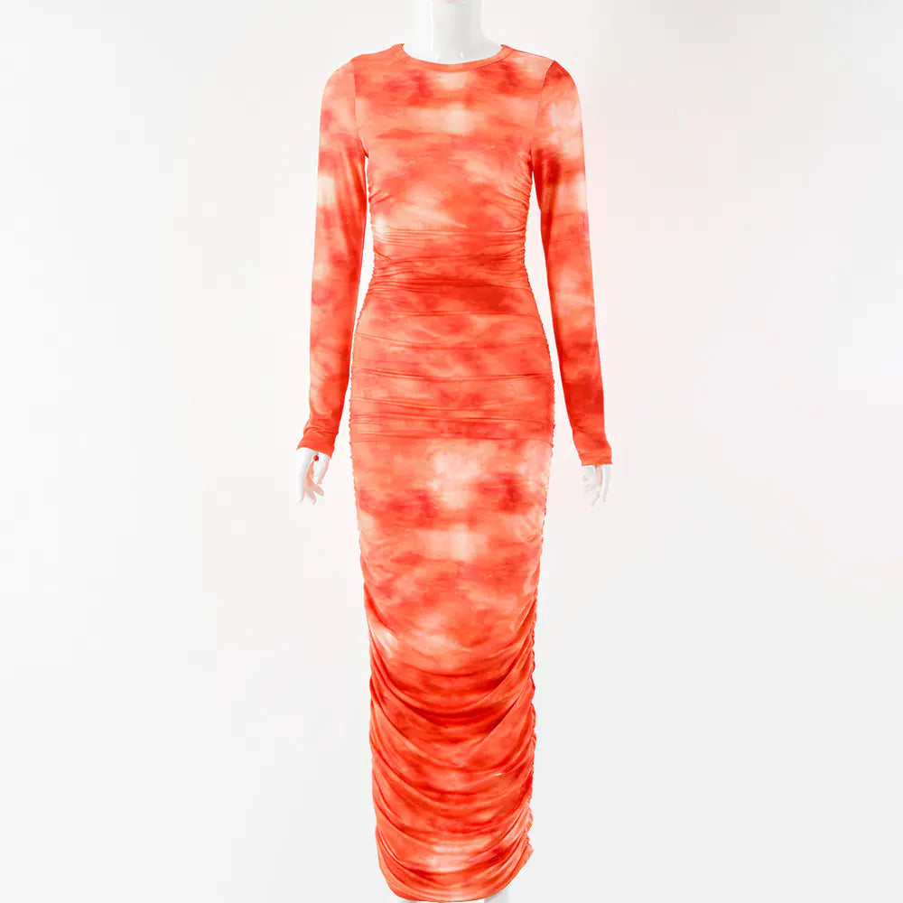 European Style Long Sleeve Dress for Autumn/Winter