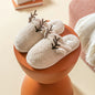 Warm Plush Cotton Slippers for Women - Indoor Winter Shoes